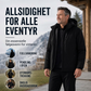 Vanntett herrejakke med hette og plysjfor