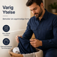 Sett med todelt polyesterskjorte og -bukser for menn