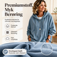 Kvinner uformell denim-genser med hette
