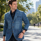 Stilig slim fit-jeansblazer for menn