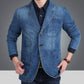 Stilig slim fit-jeansblazer for menn