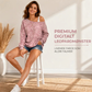 Stilig asymmetrisk topp med leopardmønster for kvinner