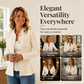 Elegant blazer med volanger og peplum for damer