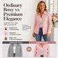 Elegant blazer med volanger og peplum for damer