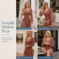 Women's Square Neck Babydoll Dress with Pockets