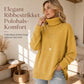 Løst strikket turtleneck-gensere for kvinner