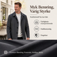 Herre minimalistisk enkeltknadd midtlang kåpe