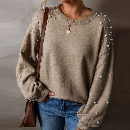 ☁️Myk varme, et must for høst og vinter🧶 Damegenser med rund hals – Pustende og hudvennlig, varm og koselig | Perfekt strikkeplagg for høst og vinter ✨