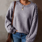 ☁️Myk varme, et must for høst og vinter🧶 Damegenser med rund hals – Pustende og hudvennlig, varm og koselig | Perfekt strikkeplagg for høst og vinter ✨