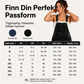 Bredbens overall i denim for kvinner med lommer