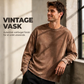 Vintage-vasket langermet T-skjorte
