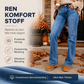 Avslappende, elastiske jeans med høy midje for kvinner