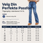 Avslappende, elastiske jeans med høy midje for kvinner