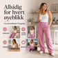 Uformelle joggebukser med høyt liv og brede ben til dame