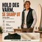 Varm vest med fôring i plüsch for vinteren, unisex