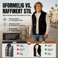Varm vest med fôring i plüsch for vinteren, unisex