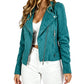 Casual jakke med revers i slim fit for kvinner