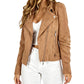 Casual jakke med revers i slim fit for kvinner
