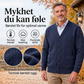Herre klassisk termisk cardigan genser