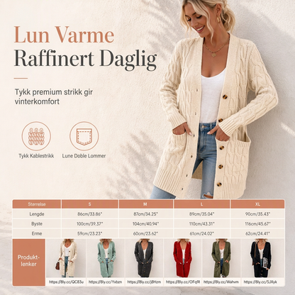 Dames lang single-breasted gebreid vest Casual jas voor herfst en winter
