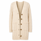 Dames lang single-breasted gebreid vest Casual jas voor herfst en winter