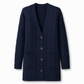 Dames lang single-breasted gebreid vest Casual jas voor herfst en winter
