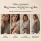 Knappestrikket kappe-poncho-genser for kvinner