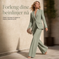 Elegant to-dresses sett med skreddersydd jakke og avslappede vide bukse