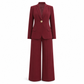 Elegant to-dresses sett med skreddersydd jakke og avslappede vide bukse