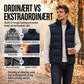 Herre, klassisk vendt krage, polstret vest