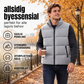 Herre, klassisk vendt krage, polstret vest