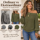 Avslappet ribbstrikket off-shoulder topp for kvinner