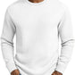 Casual langermet herre-sweatshirt med rund hals og smal passform