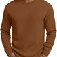 Casual langermet herre-sweatshirt med rund hals og smal passform