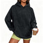 Unisex, avslappet oversize hettegenser med syrevask