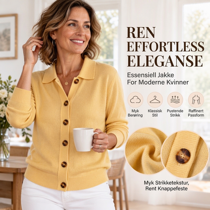 Uformell, myk strikket cardigan for damer