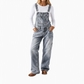 💖Black Friday-supertilbud – 50 % rabatt!💖 👖Jumpsuit i elastisk denim for damer, med vide ben og justerbare stropper
