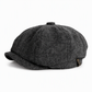 Vintage britisk stil «Newsboy Cap» for menn og kvinner – klassisk, uformell flatlue – åttekantet beret