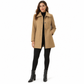 Elegant, midtlang rutet trenchcoat for kvinner – allsidig til høst og vinter