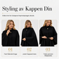 Elegant capefrakk med stående krage for kvinner