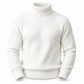 Slim fit-strikkegenser med høyhals for menn