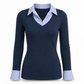 🌸Spesialtilbud: 50 % rabatt💖Stripet, to-delt strikket genser med lange ermer i imitert ull for damer – Slim Fit