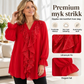 Damenes V-halset sequin-sammensatt chiffong-topp