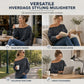 Vårs tilfeldige av-hals mineralvask oversized slouchy sweatshirt