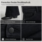 Dames høytaljede utbuksede jeans - Klassisk svart slim-fit bukse med fem lommer