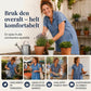 Dame Denim Maxikjole med V-hals og Glidelås