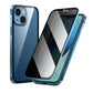 Magnetisk iPhone-deksel med personvernglass og metall