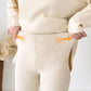 🎁50 % rabatt✨Komfortabel stretchstrikket V-halsdress for kvinner (topp + bukse)