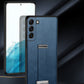 Samsung Luxury Leather Kickstand-etui i skinn med skalerbart håndledd