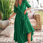 👗Elegant V-hals Split Boho lang kjole ---😍50% rabatt😍